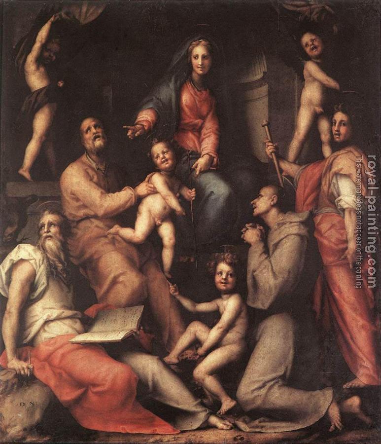 Jacopo Da Pontormo : Madonna And Child With Saints